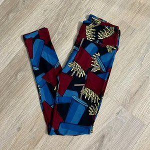 Lularoe French Fries Leggings OS New